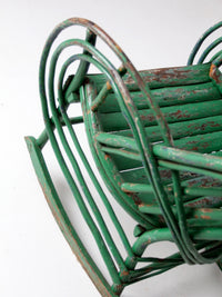 antique twig rocking chair