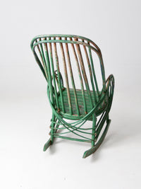 antique twig rocking chair