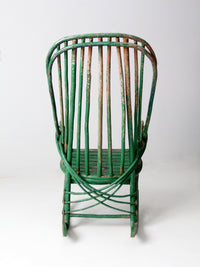 antique twig rocking chair