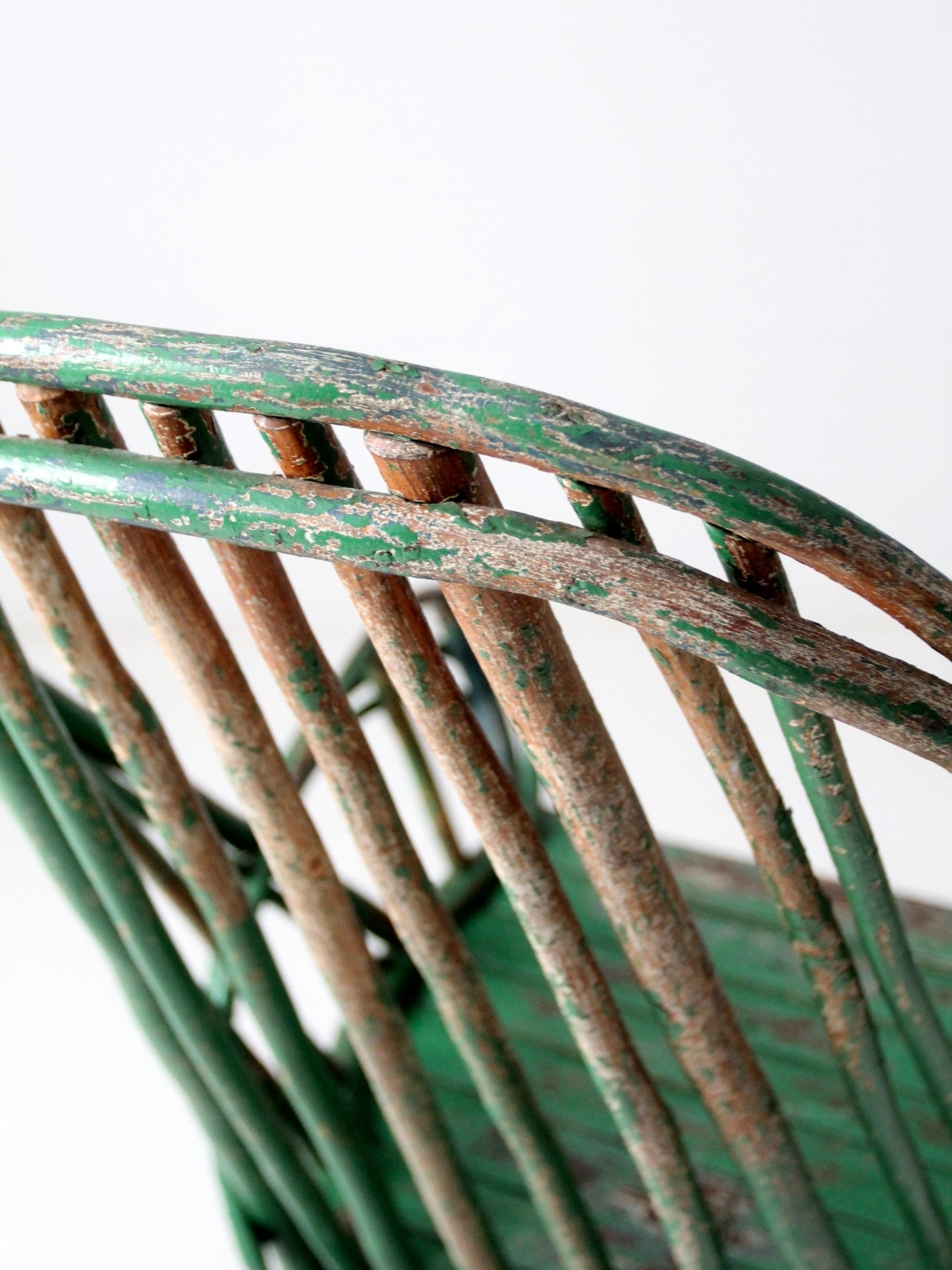 antique twig rocking chair