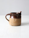 vintage small studio pottery pitcher