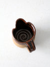 vintage small studio pottery pitcher