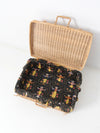 mid-century wicker picnic basket