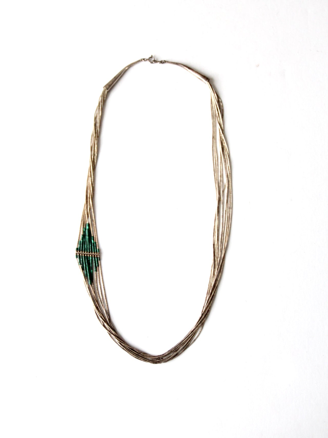 vintage sterling silver and turquoise necklace