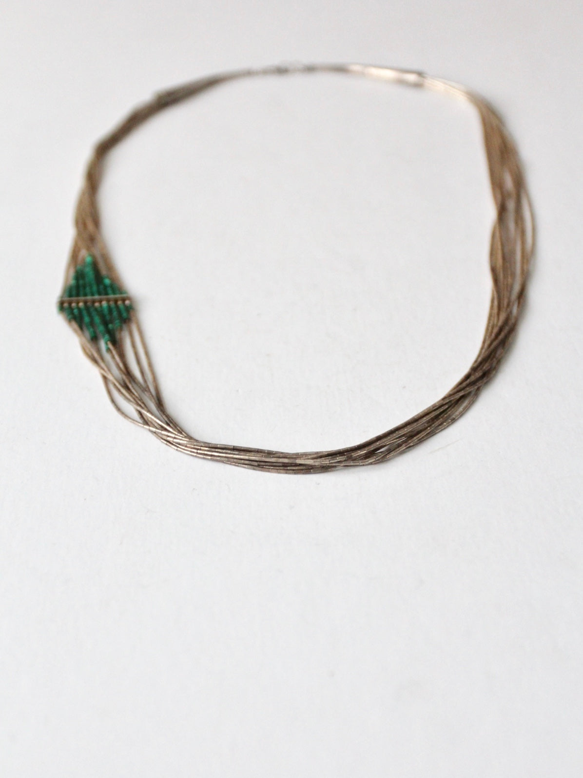 vintage sterling silver and turquoise necklace