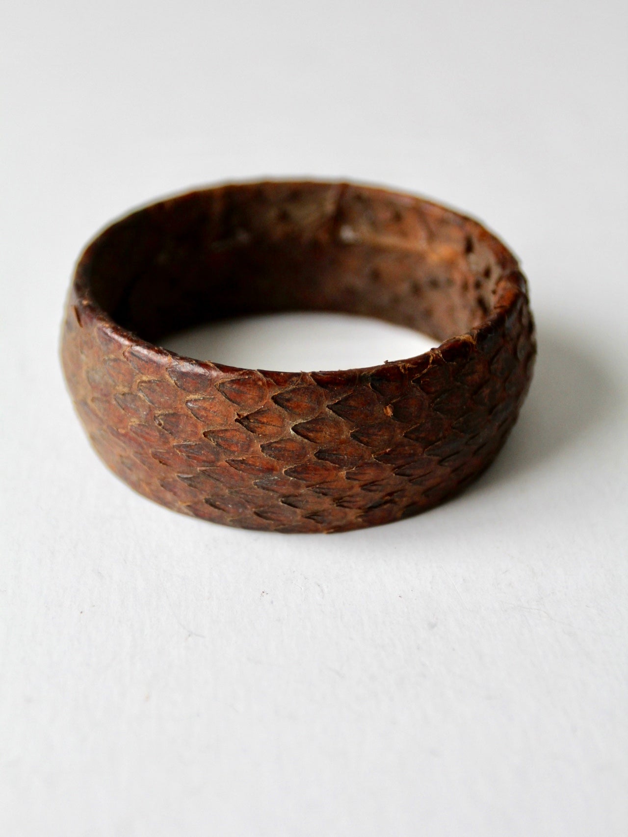 vintage snakeskin bangle bracelet