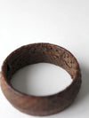 vintage snakeskin bangle bracelet