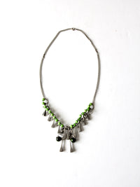 vintage brutalist square head nail necklace