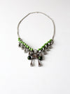 vintage brutalist square head nail necklace