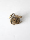 vintage swan brooch