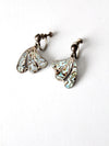 vintage abalone shell earrings