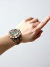 vintage abalone shell cuff bracelet