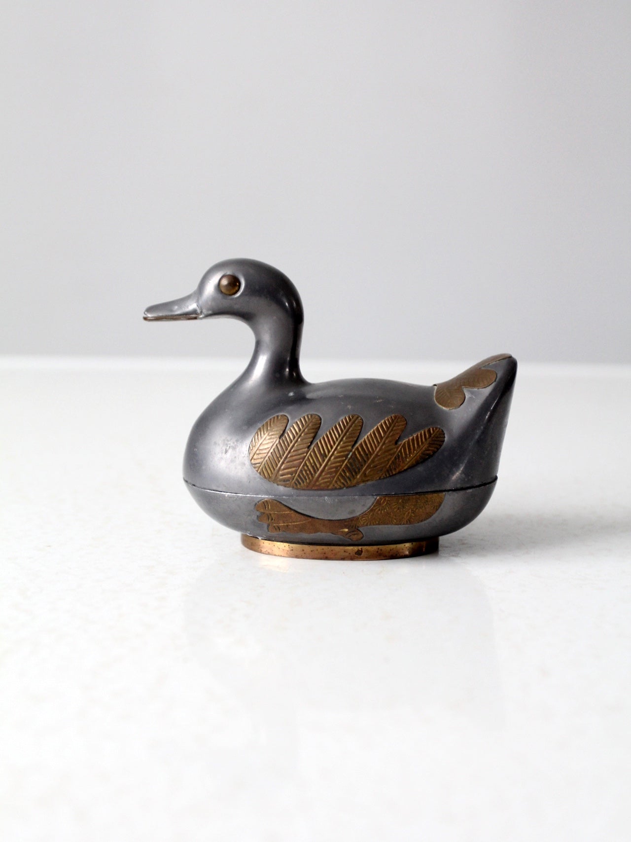 vintage bird decorative box