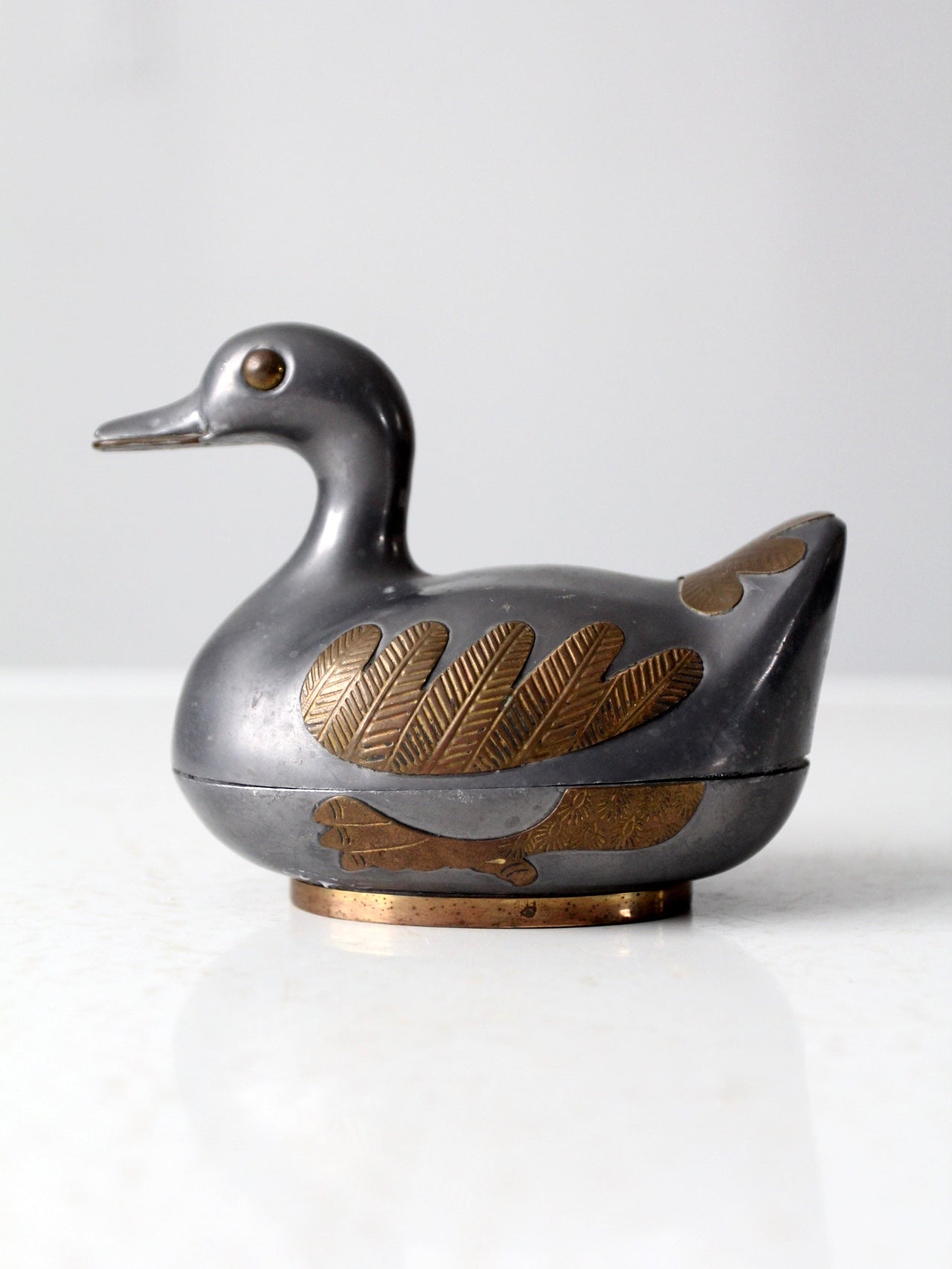 vintage bird decorative box
