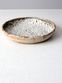1970s signed studio pottery plate