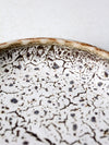 1970s signed studio pottery plate