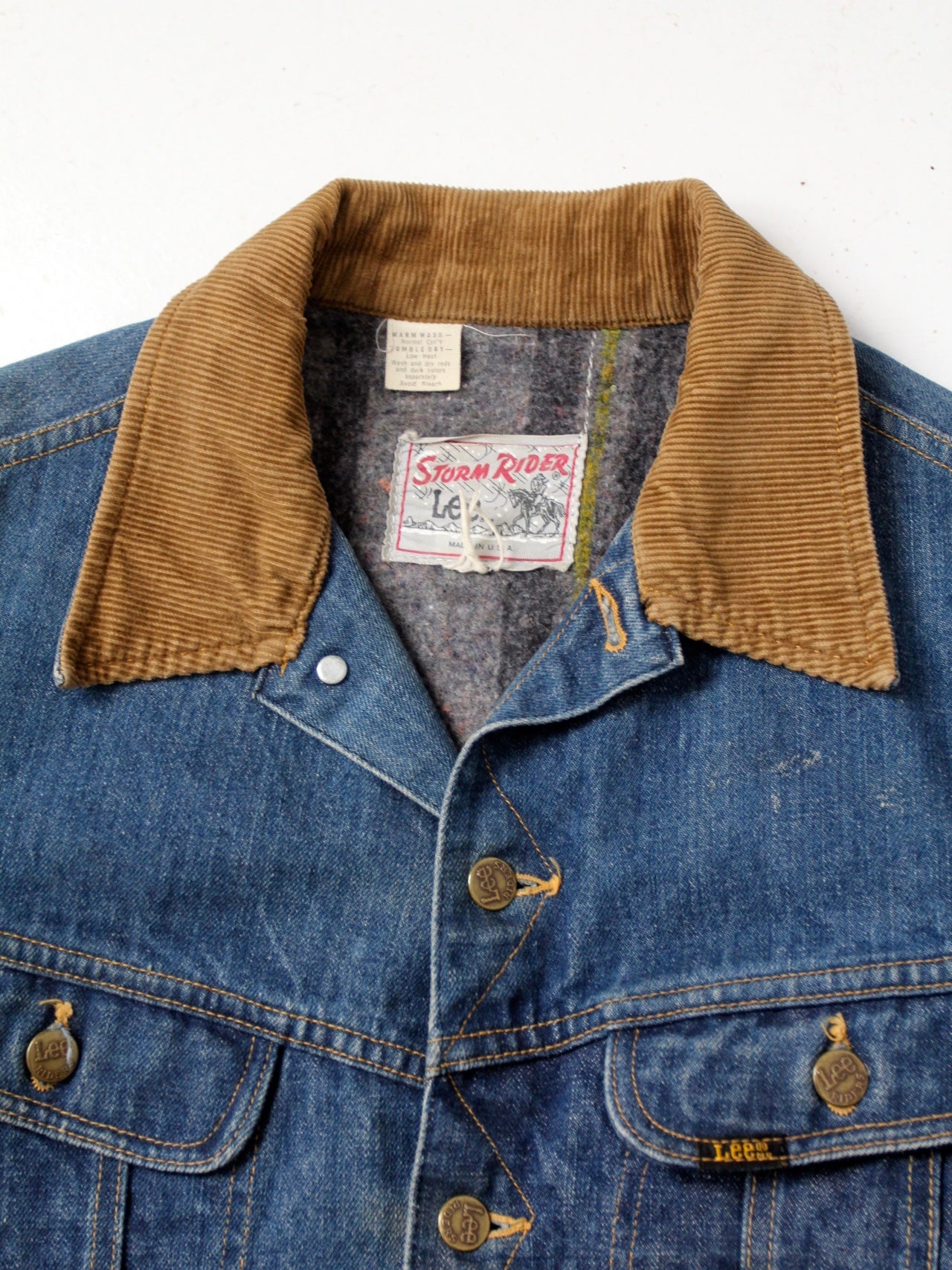 Storm Rider Lee Selvedge Denim Jacket Lee 101 Storm Rider Jeans