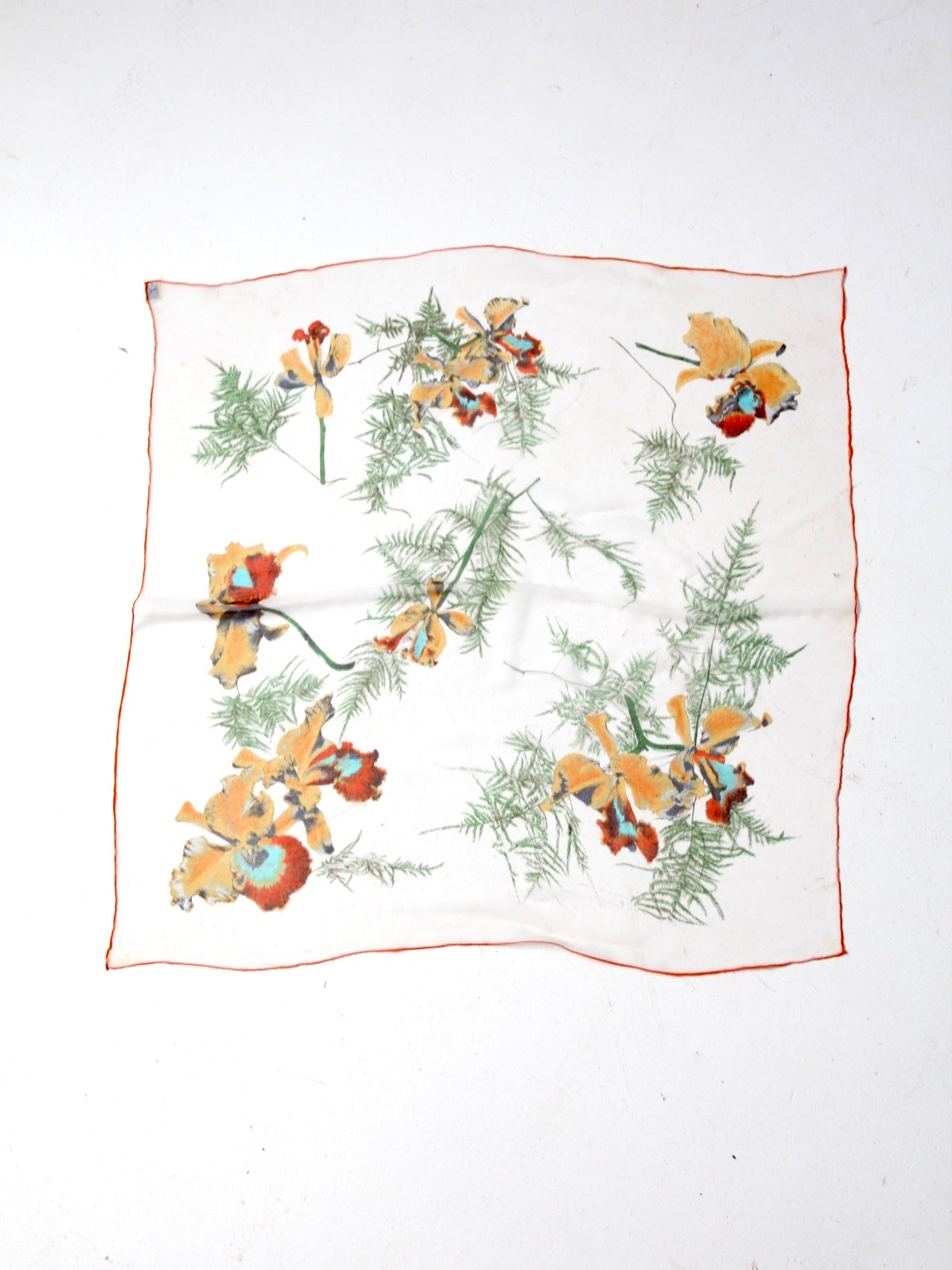 vintage Triple Sheer floral scarf