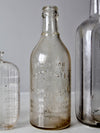 antique glass apothecary bottle set of 4
