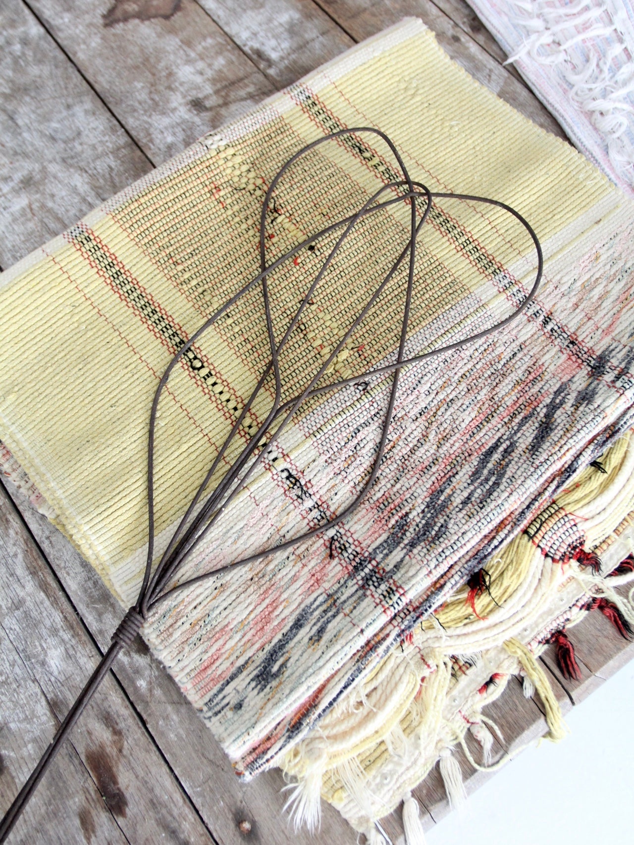 antique rug beater