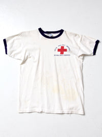 vintage Champion graphic ringer tee