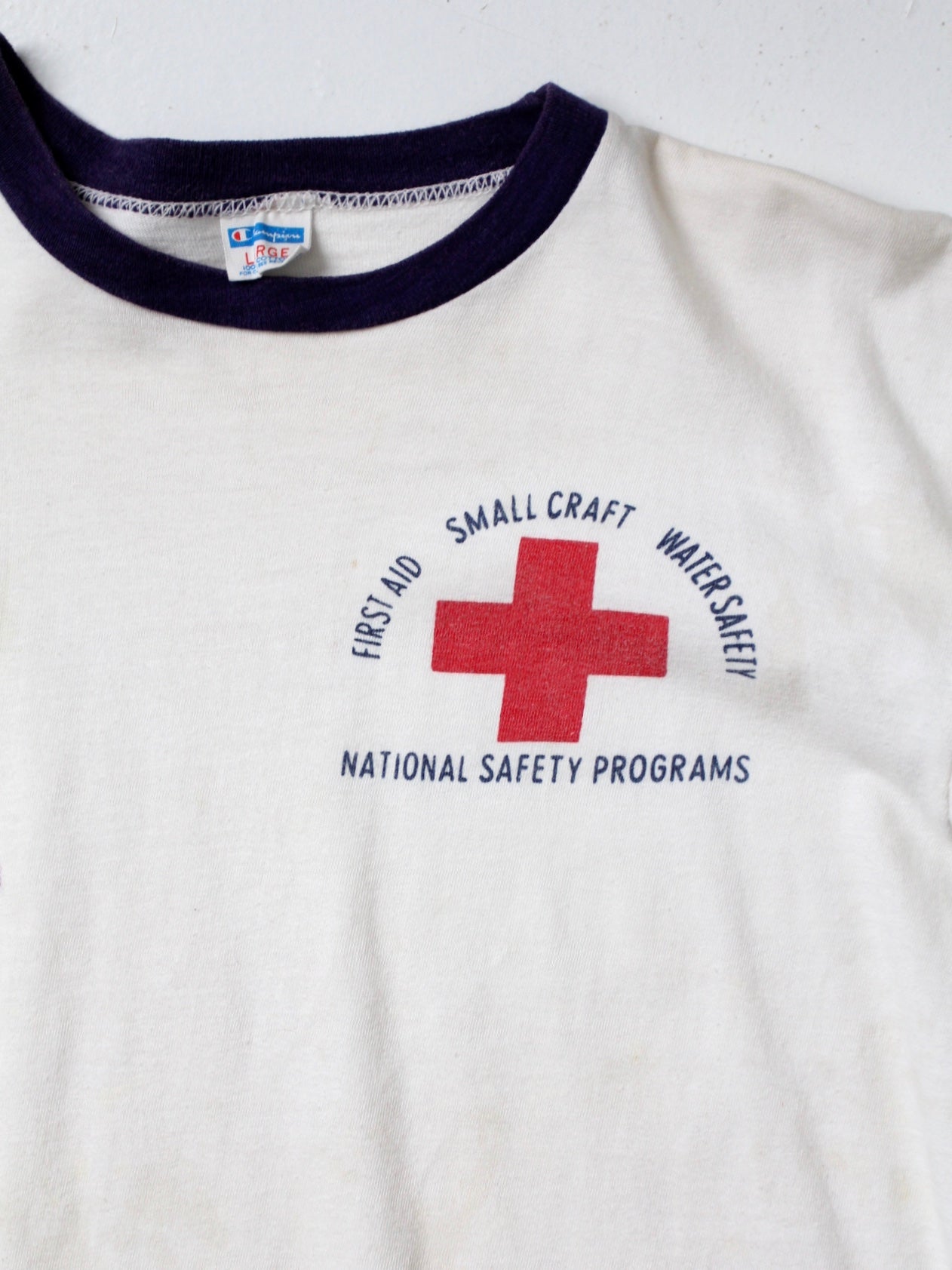 vintage Champion graphic ringer tee – 86 Vintage