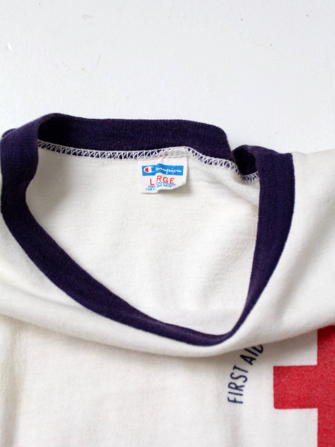 vintage Champion graphic ringer tee – 86 Vintage