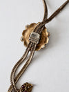 vintage bolo style pendant y necklace