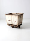 vintage Dandux industrial laundry cart