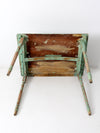 antique painted wood side table