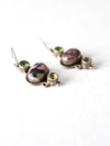 vintage rhodonite drop earrings