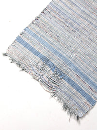 vintage blue farmhouse rag rug