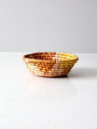 vintage coil basket bowl