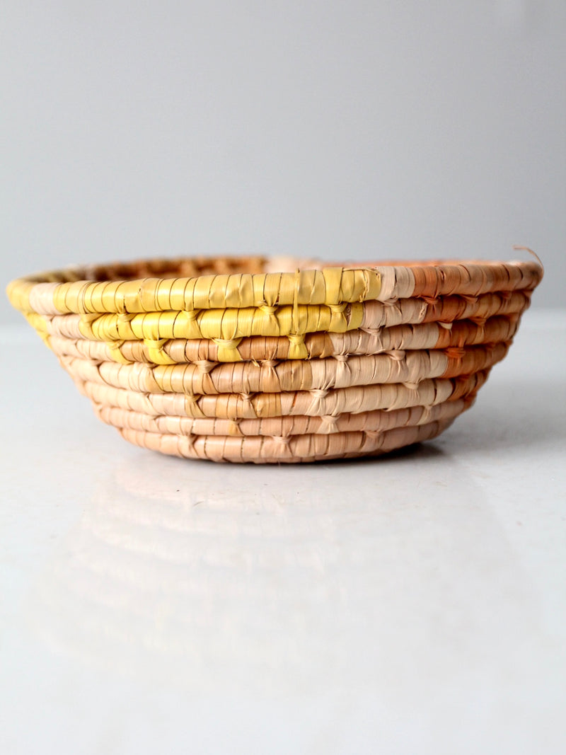 vintage coil basket bowl