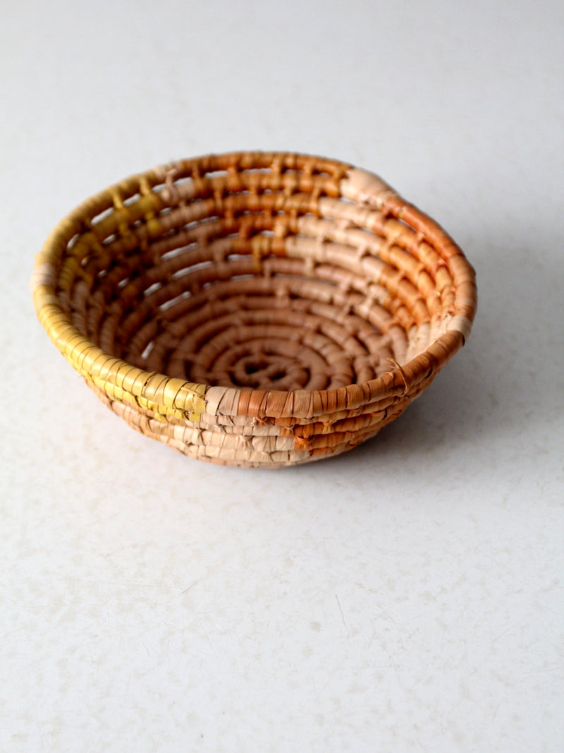 vintage coil basket bowl