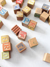 vintage toy alphabet blocks collection
