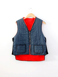 vintage 70s puffer vest