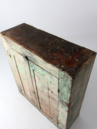 antique primitive jelly cupboard, American cabinet