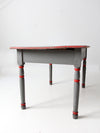 antique painted wood table