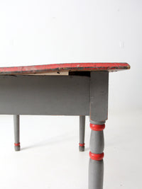 antique painted wood table