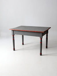 antique painted wood table