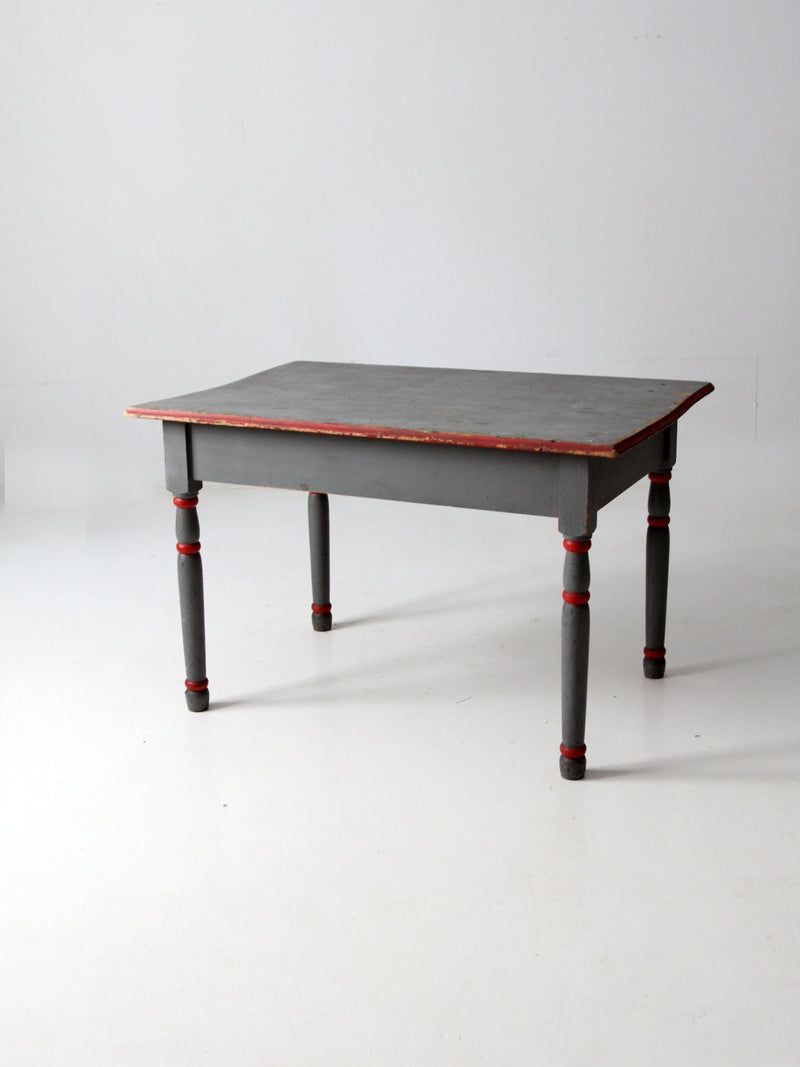 antique painted wood table