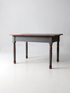 antique painted wood table