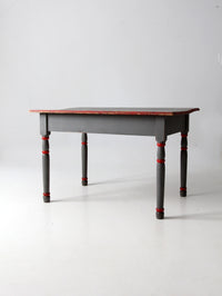 antique painted wood table