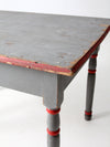 antique painted wood table