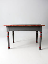 antique painted wood table