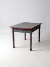 antique painted wood table