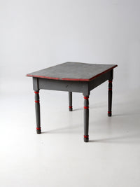 antique painted wood table