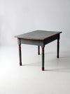 antique painted wood table