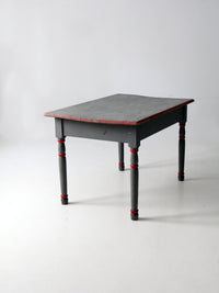 antique painted wood table